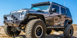 Jeep Wrangler JK Unlimited Hard Top - DV8 Offroad - Fastback 2-Piece - Black - `07-`18 Jeep Wrangler JK Unlimited Hard Top - DV8 Offroad - Fastback 2-Piece - Black - `07-`18